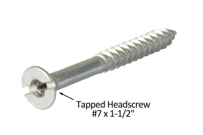 7 x 1 - 1/2" Tapped - Head Wood Screws - Reflect Window & Door