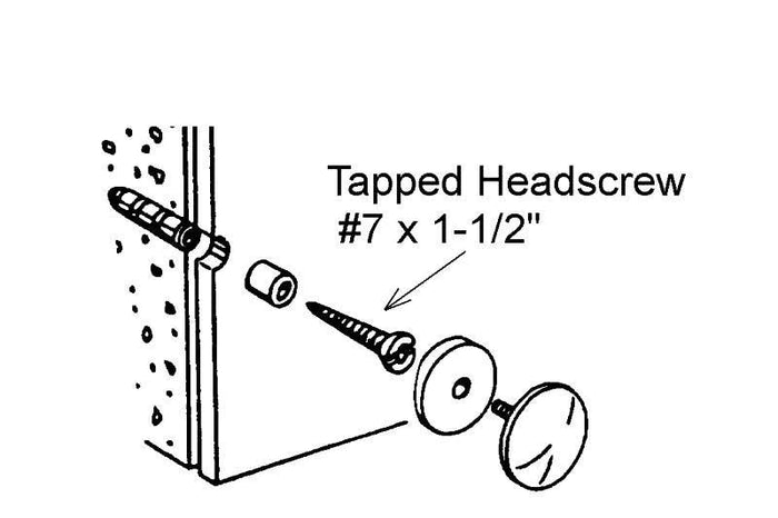7 x 1 - 1/2" Tapped - Head Wood Screws - Reflect Window & Door
