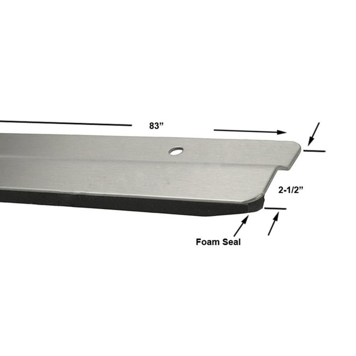 Premium 95" Stainless Steel Entry Door Astragal for Security & Weatherproofing - Reflect Window & Door