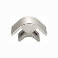 90 - Degree Glass Connector for 1/2 Inch Glass - Anodized Aluminum - Reflect Window & Door