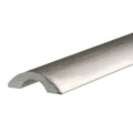 Frameless Shower Door Threshold – Brushed Nickel, Half - Round - Reflect Window & Door