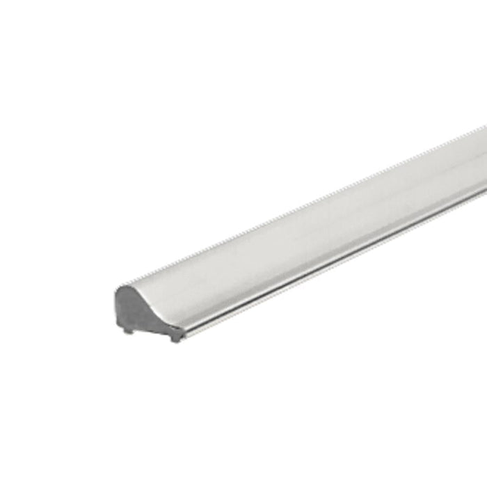 Frameless Shower Door Tapered Threshold – Polished Chrome Finish Aluminum Water Barrier Strip - Reflect Window & Door
