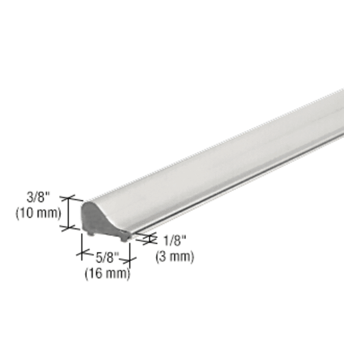 Frameless Shower Door Polished Chrome Tapered Threshold - Reflect Window & Door