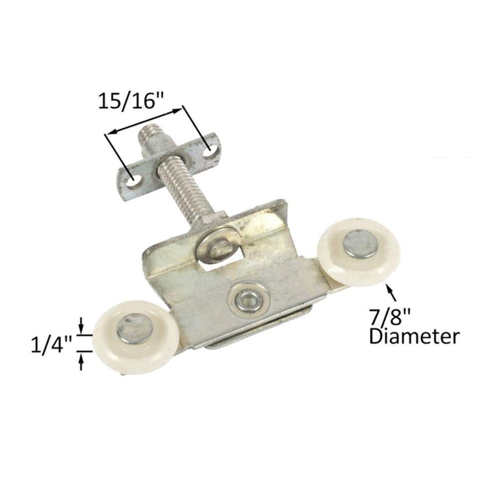 Acme Closet Door 7/8" Tandem Nylon Roller - Reflect Window & Door