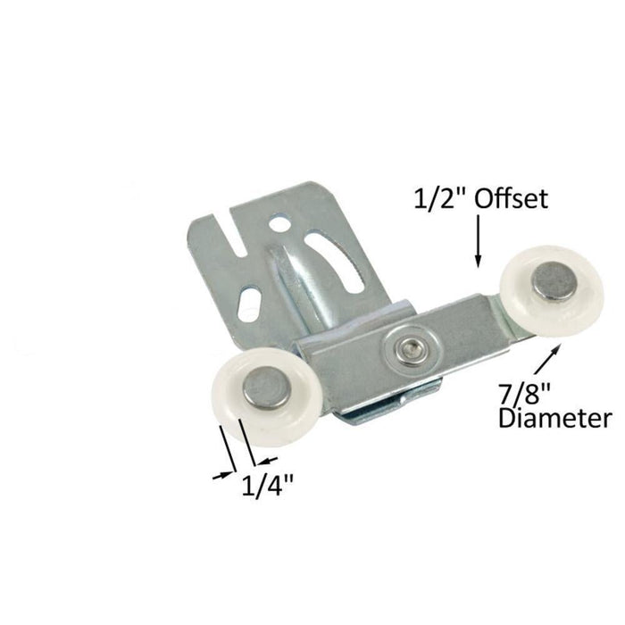 Acme Closet Door 7/8" Tandem Nylon Roller - Reflect Window & Door