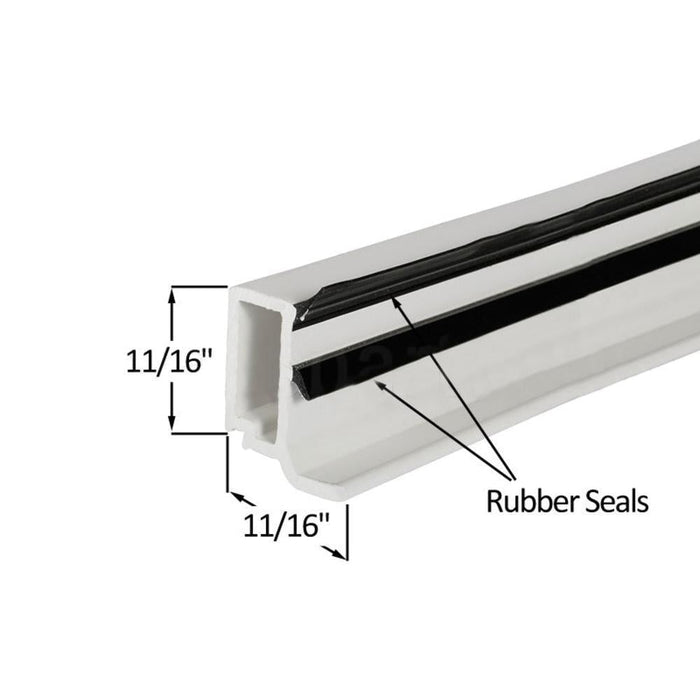 Residential PVC 11/16" x 11/16" Window Stop for Acrylon Windows - Reflect Window & Door