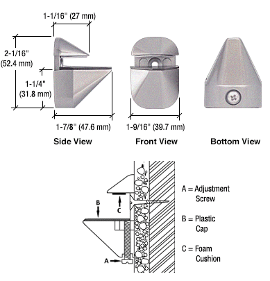 Adjustable Shelf Bracket - Reflect Window & Door