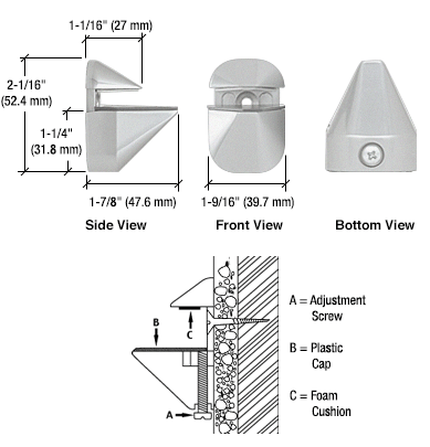 Adjustable Shelf Bracket - Reflect Window & Door