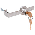 Adjustable Sliding Glass Showcase Door Lock with Thumb Screw Adjustment for up to 1/2" Thick Door - Reflect Window & Door
