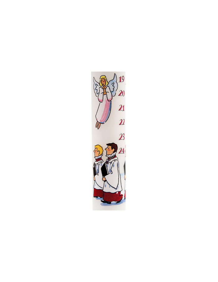 Advent Candle: Christmas Choir in Red Vestments