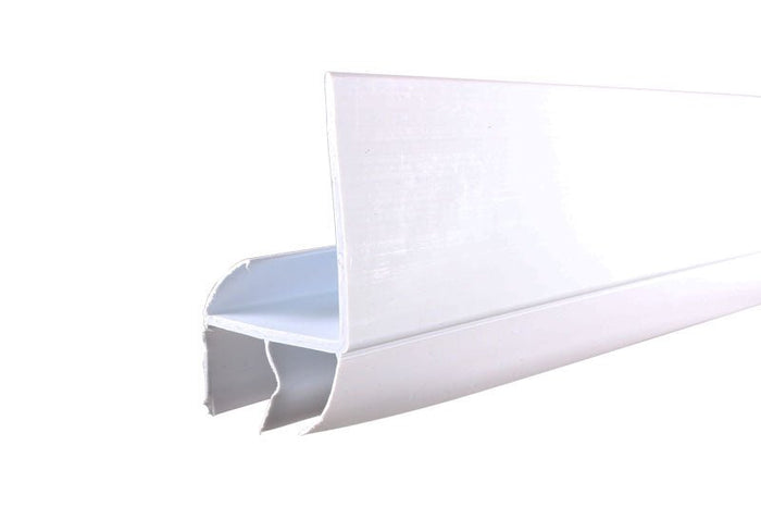 AluminArt Storm Doors L - Shaped Expander White Door Sweep – Durable Weatherstrip - Reflect Window & Door