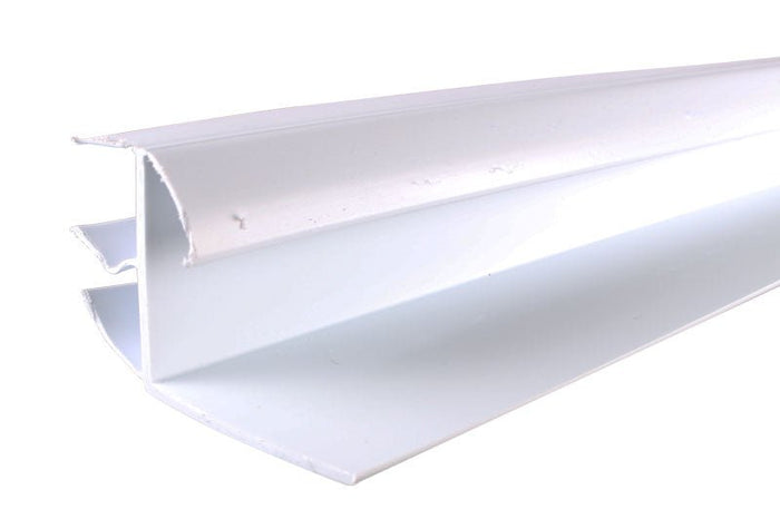 AluminArt Storm Doors L - Shaped Expander White Door Sweep – Durable Weatherstrip - Reflect Window & Door