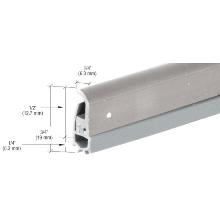 Aluminum Door Jamb Weatherseal – 36" x 80" with Triple Finger Vinyl Seal – Extruded Weatherstrip for Entry Doors - Reflect Window & Door