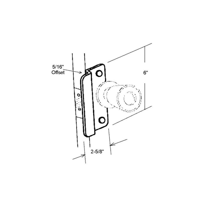 Heavy - Duty Security Latch Shield for Outswinging Doors - Reflect Window & Door