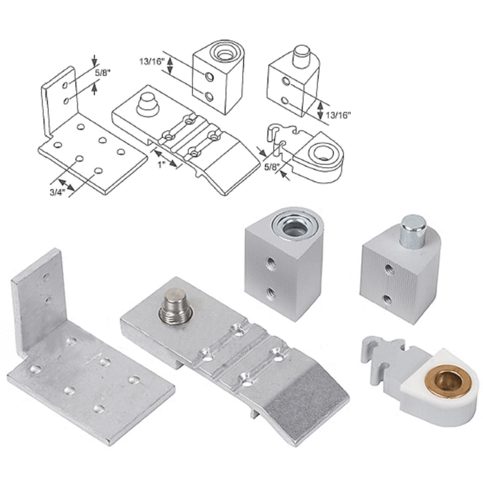 Aldora Style Commercial Door Pivot Set - Left - Reflect Window & Door