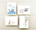 Animal Friends Valentine Note Cards