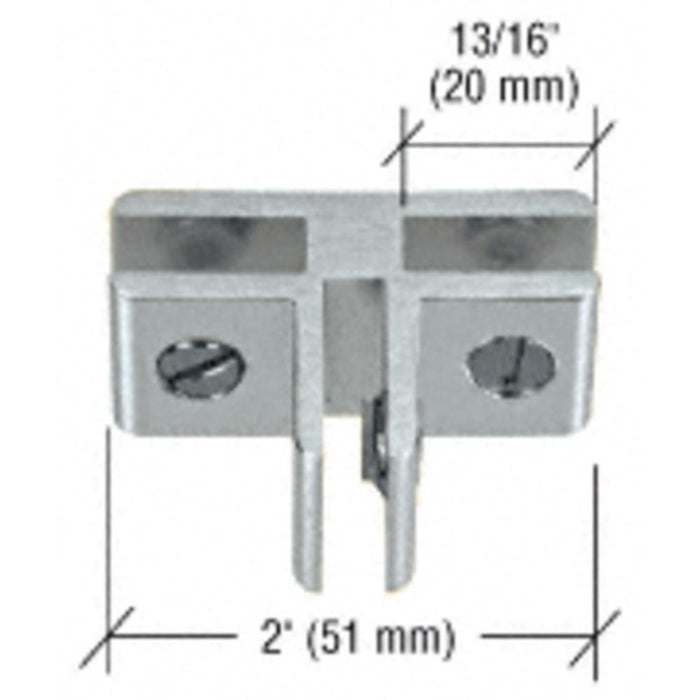 Anodized Aluminum 3 - Way 90 Degree Glass Connector - Reflect Window & Door