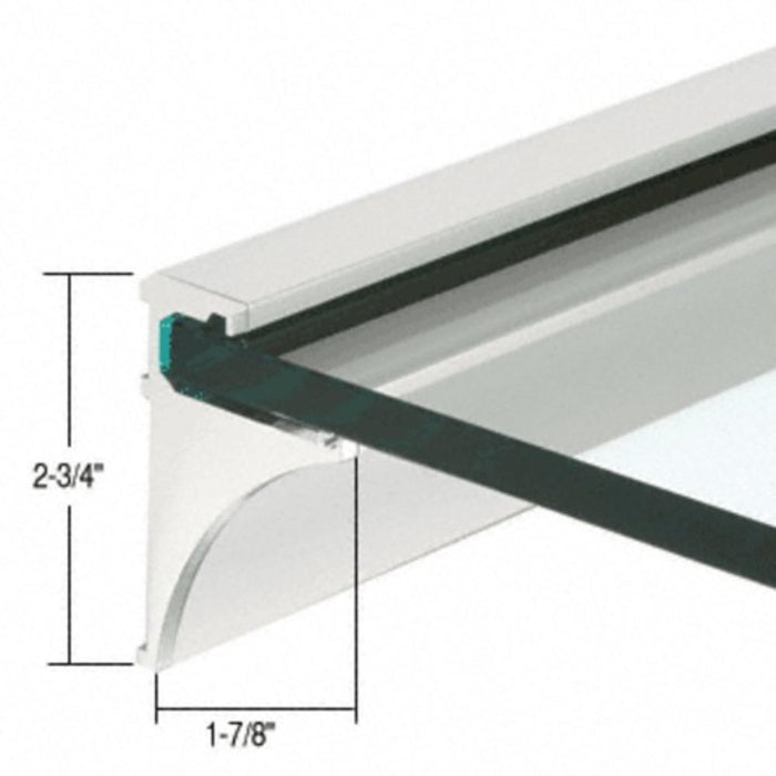 Bath Shelving 24" Aluminum Extrusion for 3/8" Glass - Reflect Window & Door