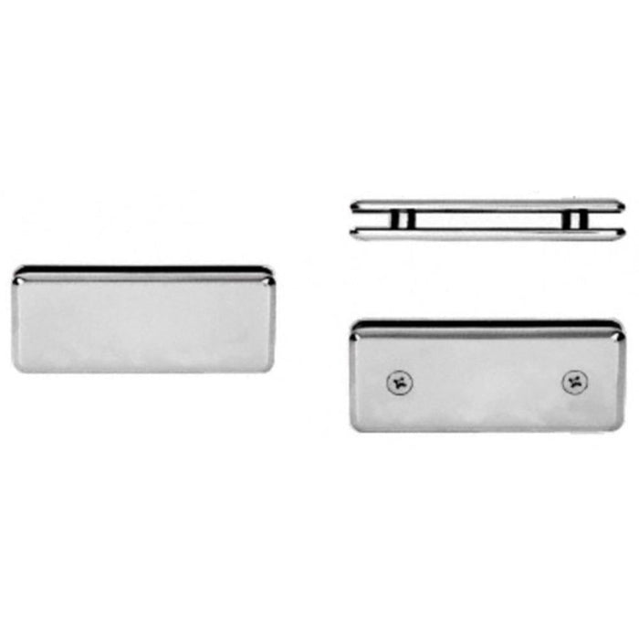 Beveled 180° Glass - to - Glass Clamps for Frameless Showers - Reflect Window & Door