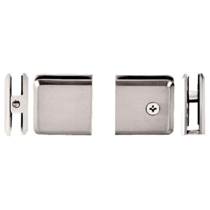 Beveled Hole - in - Glass Style Wall Mount Heavy - Duty Glass Clamp - Reflect Window & Door