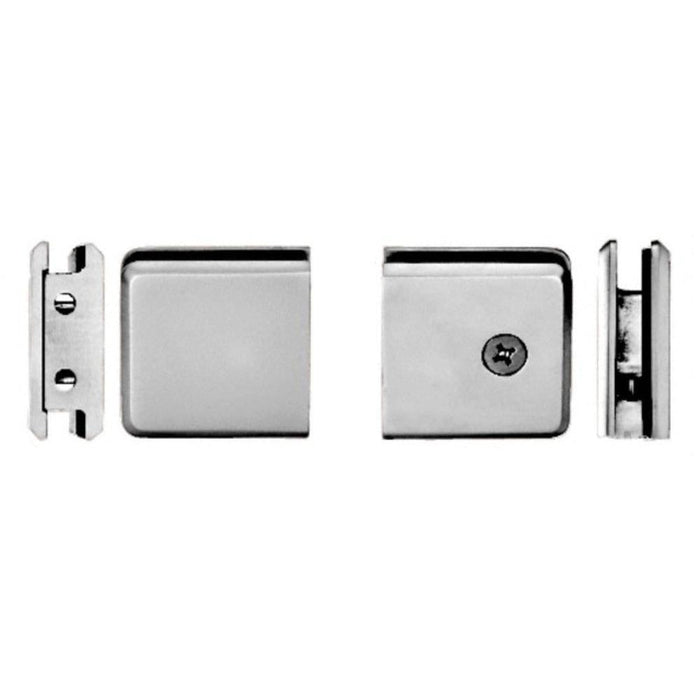 Beveled Style Notch - in - Glass Fixed Panel U - Clamp - Reflect Window & Door