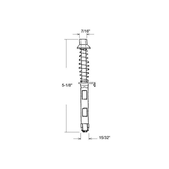 Bi - Fold Closet Door Top Guide Pin with 7/16 - Inch Cap - Reflect Window & Door