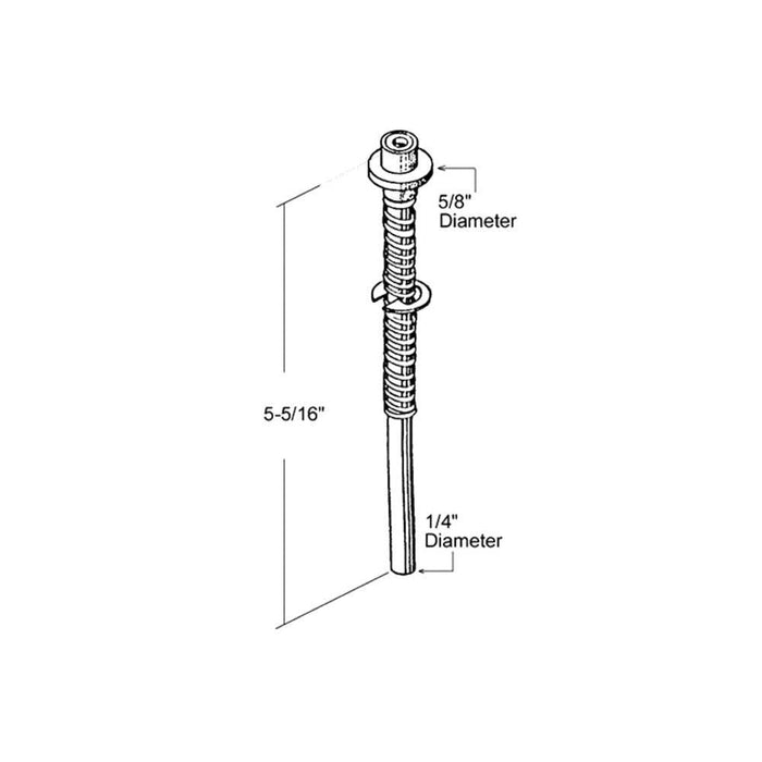 Bifold Closet Wardrobe Door 1/4" Guide Rod for Leigh Doors - Reflect Window & Door