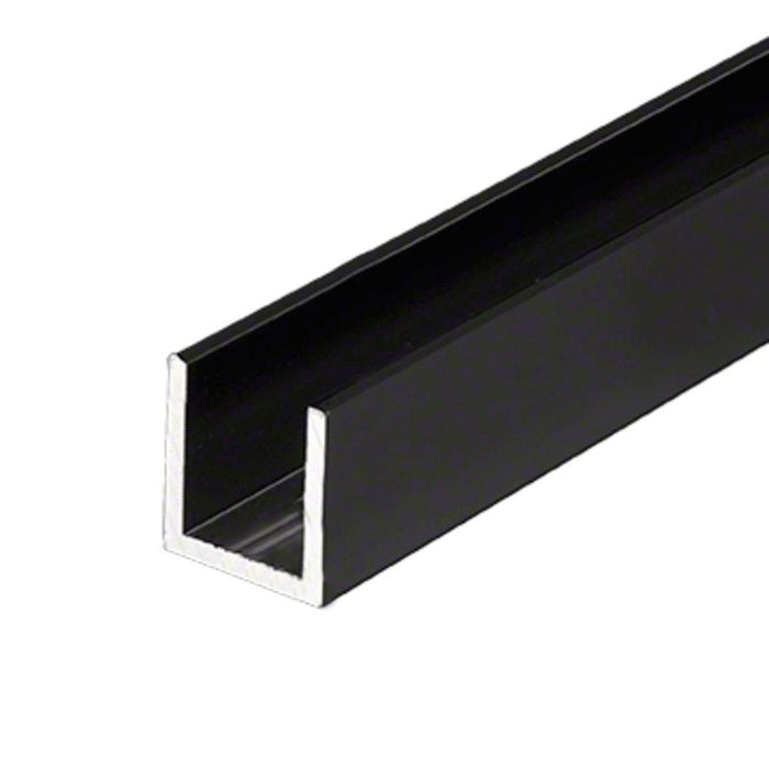 Shower Door U Channel Black – 1/2" Fixed Panel (95") - Reflect Window & Door