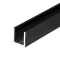 Shower Door U Channel Black – 1/2" Fixed Panel (95") - Reflect Window & Door