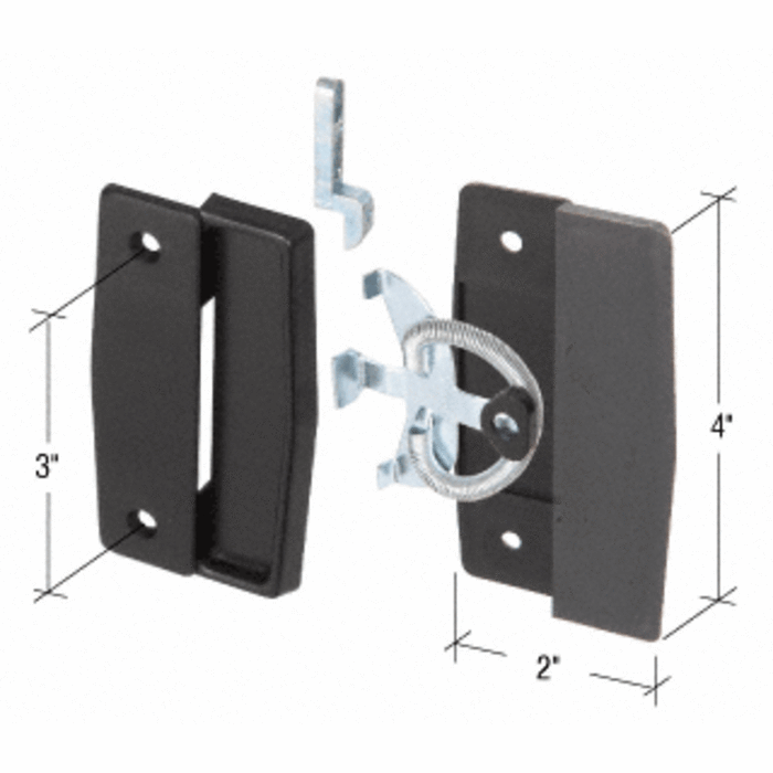 Sliding Patio Screen Door Latch and Pull with 3" Screw Holes for Academy and Better-Bilt Doors - Reflect Window & Door