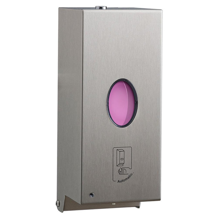 Bobrick B2012 Automatic Soap and Hand Sanitizer Dispenser 30 oz. Liquid Surface Mounted - Satin - Prestige Distribution
