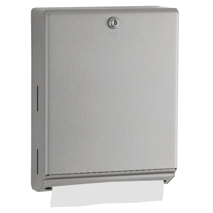 Bobrick B262 ClassicSeries Paper Towel Dispenser Surface Mounted - Satin - Prestige Distribution