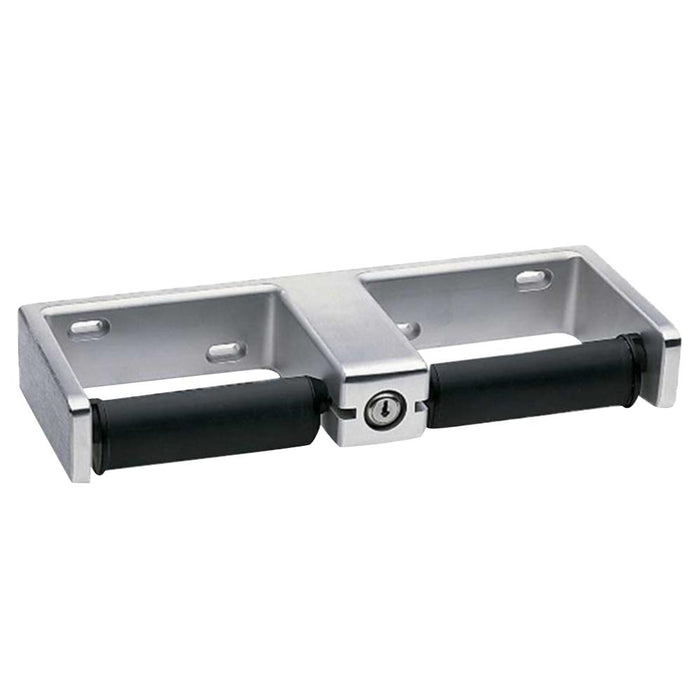Bobrick B27460 Toilet Paper Dispenser Dual Roll Surface Mounted - Satin - Prestige Distribution