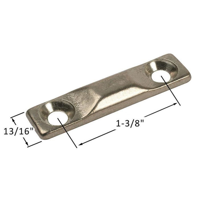 Cam Handle Keeper with 1 - 3/8" Screw Holes - Reflect Window & Door