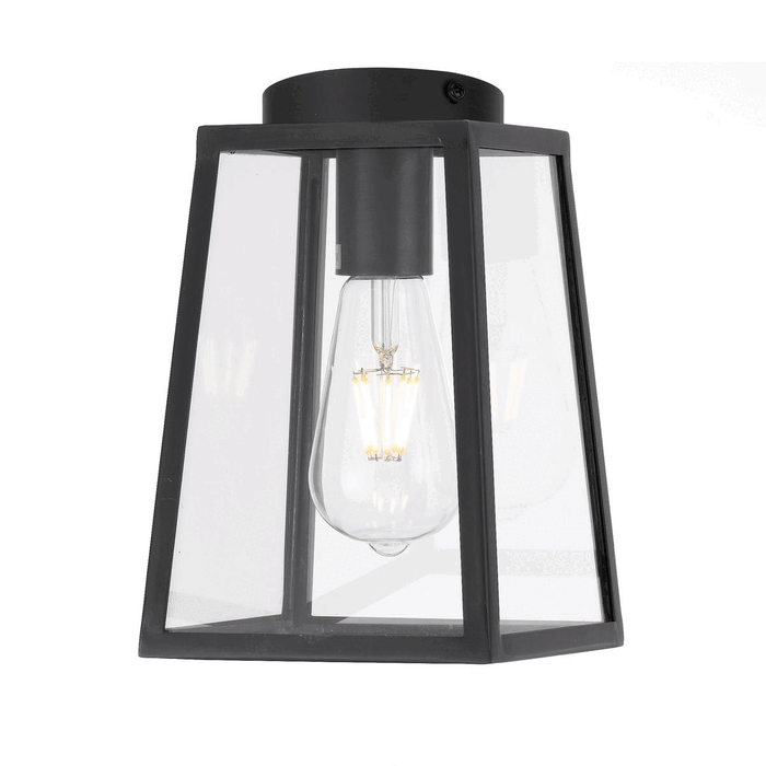 Telbix Cantena 15cm Outdoor Pendant Black
