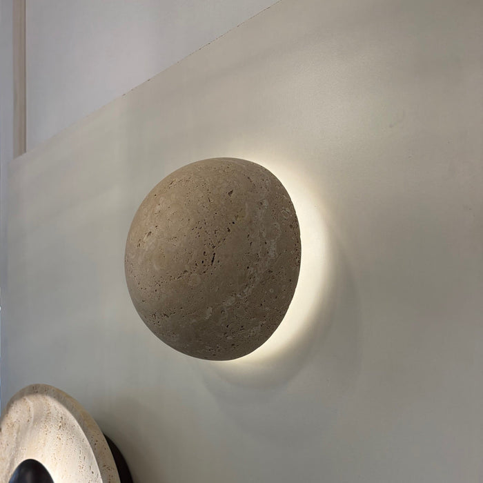 telbix Casar Travertine LED Wall Light on display at Davoluce Lighting