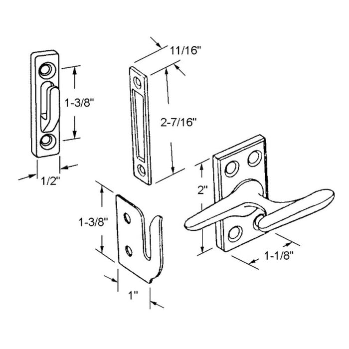 Casement and Awning Cam Handle with 3 Strikes - Reflect Window & Door