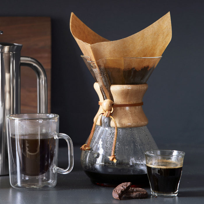 Chemex Six Cup Pour-Over Glass Coffee Maker - Addison West