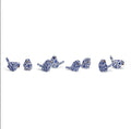 Chinoiserie Blue Robin Decorative Bird