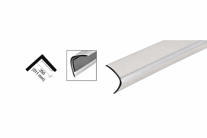 Chrome 3/8" Plastic Reflective Outside Angle Molding – Mirror Corner Trim - Reflect Window & Door