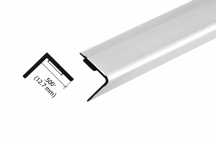 Chrome Plastic 1/2" Reflective Outside Angle – Mirror Corner Trim Molding - Reflect Window & Door