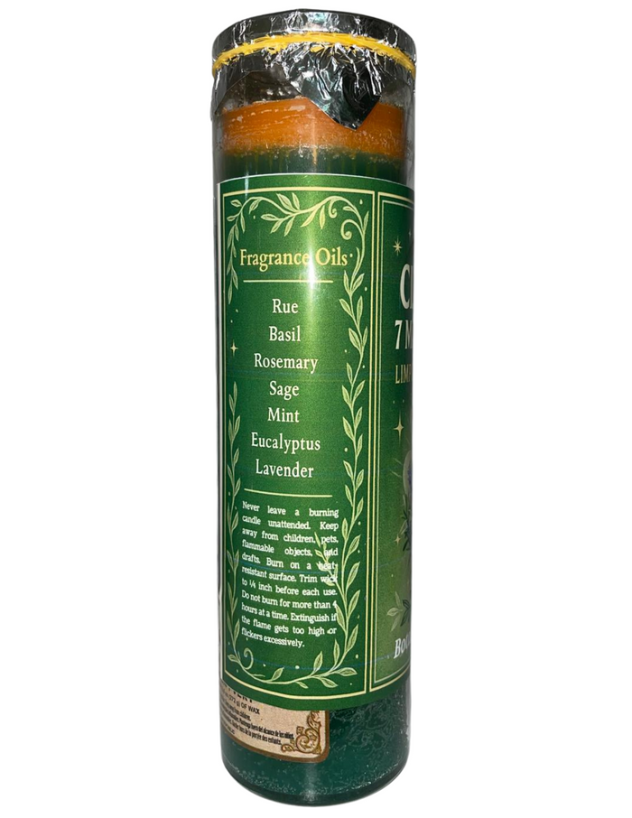 Cleansing Prepared Candle – 7 Magical Plants for Cleansing, Clarity & Spiritual Renewal ( Limpieza )