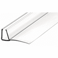 Sliding Shower Door 3/8" (10 mm) Polycarbonate 'U' with 90° Vinyl Finseal - Reflect Window & Door
