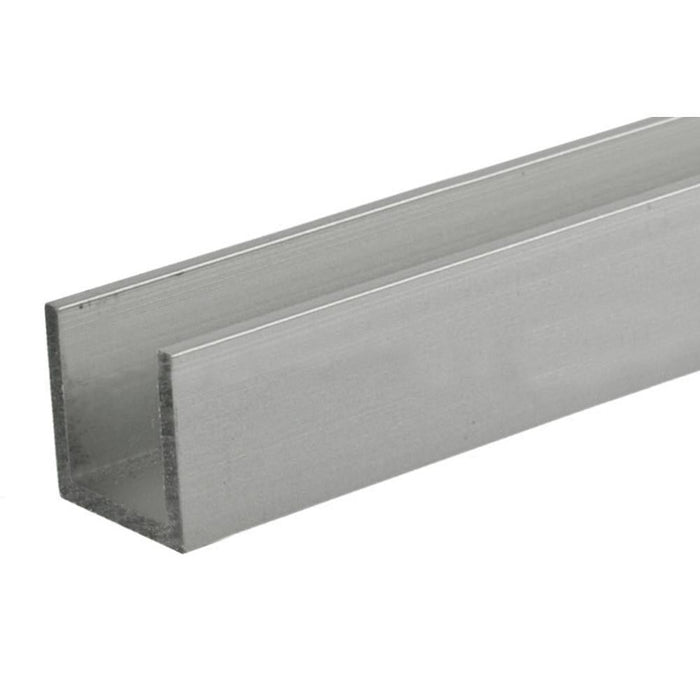 Clear Anodized U - Channel 1/2" x 1/2" - Durable Aluminum Edge - Reflect Window & Door