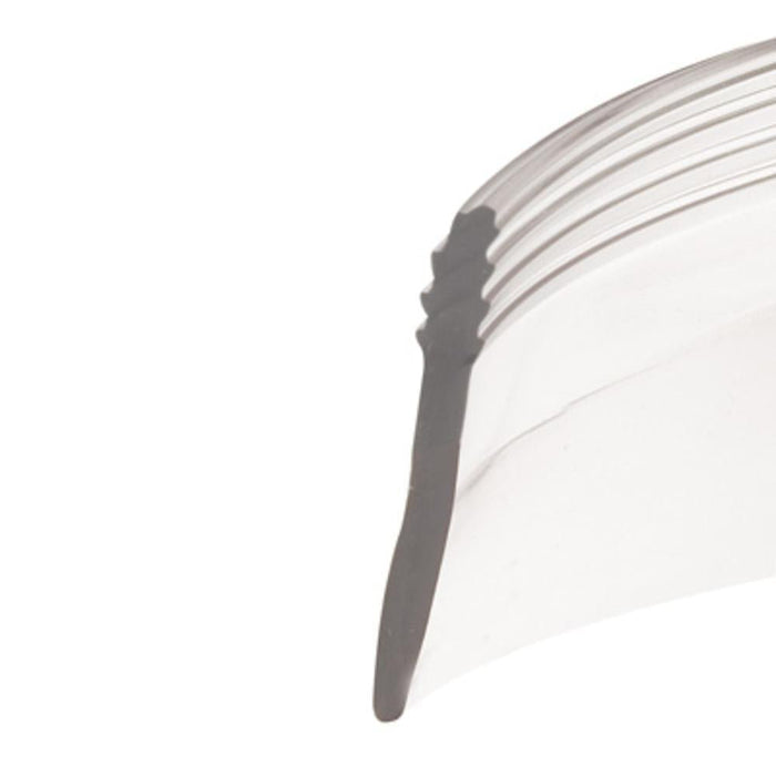 Clear Heavy Gauge Bottom Seal and Wipe for Swinging Shower Doors – Water Barrier Strip for Framed Glass Doors - Reflect Window & Door