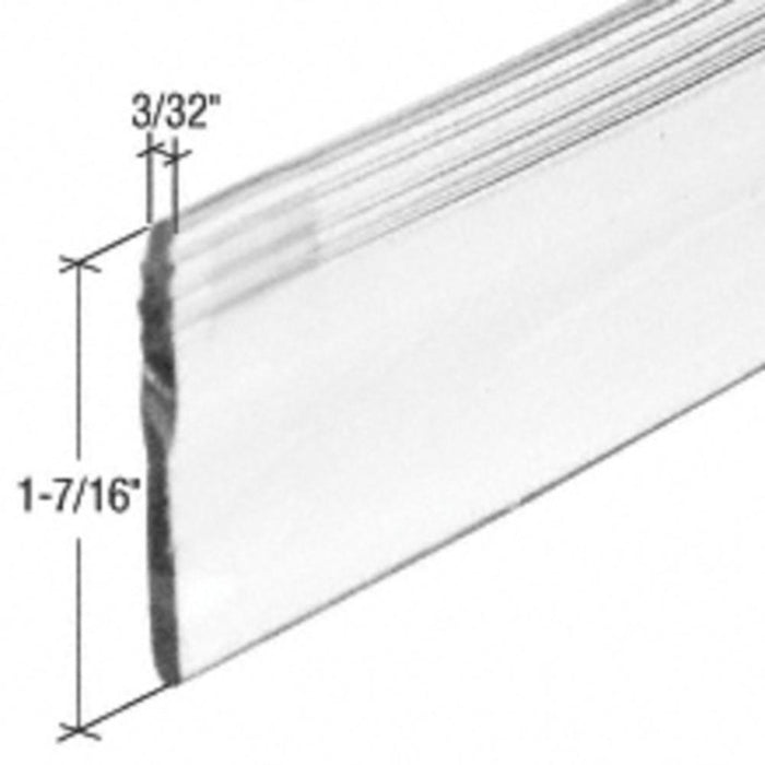 Clear Heavy Gauge Bottom Seal and Wipe for Swinging Shower Doors – Water Barrier Strip for Framed Glass Doors - Reflect Window & Door