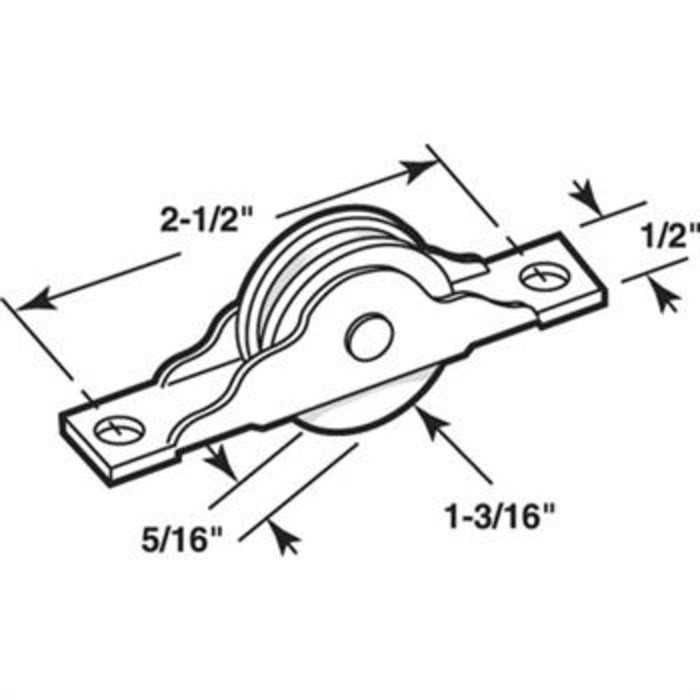 Closet & Wardrobe Door 1 - 3/16" Steel Ball Bearing Roller - Reflect Window & Door