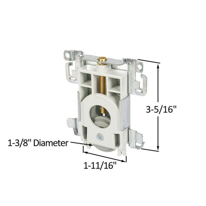 Closet & Wardrobe Door 1 - 3/8" Nylon Flat Edge Ball Bearing Roller - Reflect Window & Door