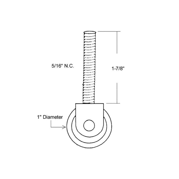 Closet & Wardrobe Door 1" Steel Ball Bearing Roller - Reflect Window & Door