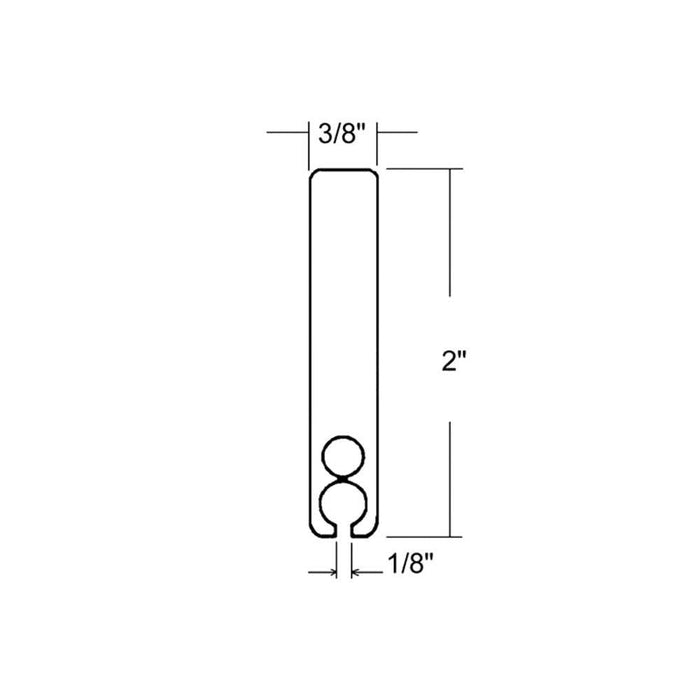 Closet & Wardrobe Door 3/8" Nylon Guide - Reflect Window & Door